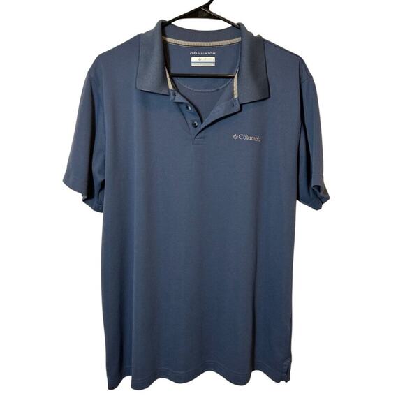 Columbia Performance Polo, Blue, Men's Large - Picture 1 of 7